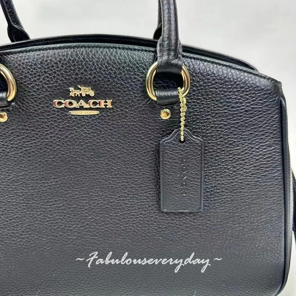 Coach Savannah Carryall Bag Crossbody In Leather/Gold/Black CAL56 NWT - Picture 5 of 7